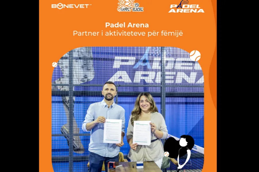 Padel Arena bëhet partner i Kampeve Verore në BONEVET Padel Arena Prishtina ka zyrtarizuar bashkëpunimin me BONEVET Prishtina  duke u bërë pjesë e edicionit të 10 të të Kampeve Verore Përmes këtij partneriteti  fëmijët do të kenë një mundësi të   