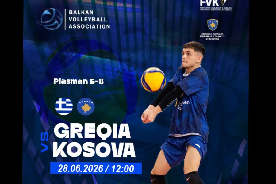 Kombëtarja e Kosovës U18 sfidon sot Greqinë Vazhdon rrugëtimi i Kombëtares së Kosovës U18  meshkujt  në Kampionatin Ballkanik të Volejbollit që po zhvillohet në Podgoricë Pas përfundimit të fazës së grupeve   Dardanët  zbresin sot në parket nga   