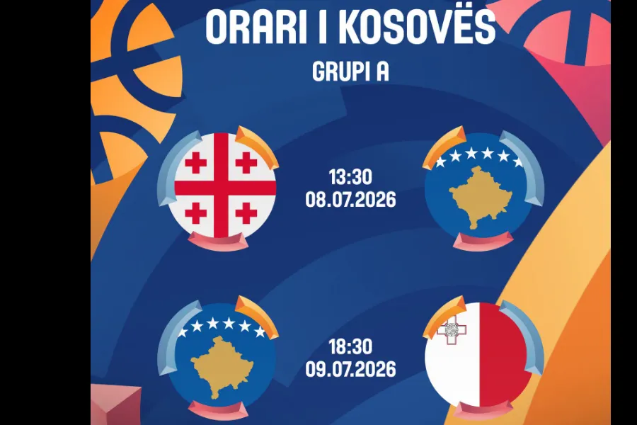 Kosova U16 synon suksesin në EuroBasket në Maltë Përfaqësuesja e Kosovës U16 në konkurrencën e femrave është gati për rrugëtimin e saj në FIBA U16 Women s EuroBasket 2026  Divizioni C Ky turne i rëndësishëm evropian do të zhvillohet në   