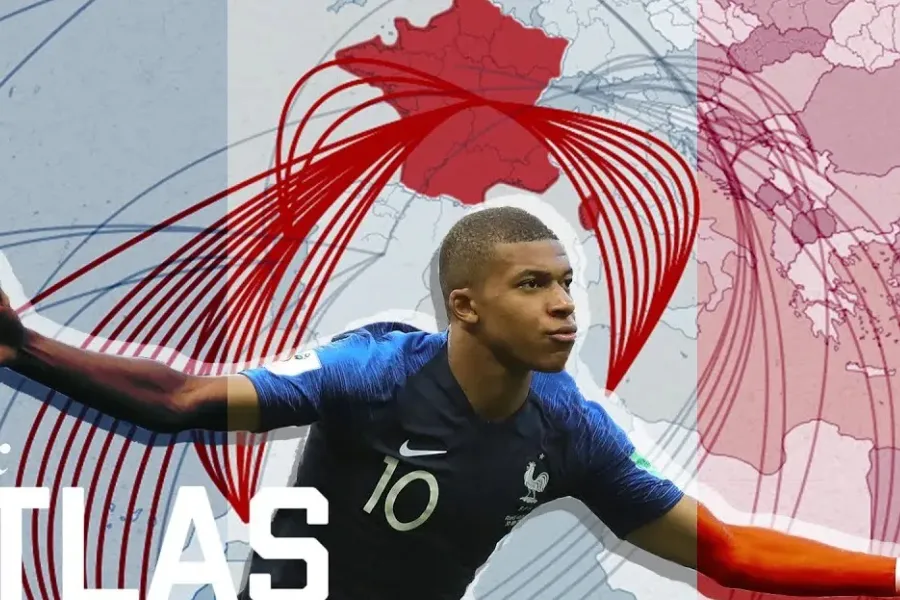 Parisi zyrtarisht kryeqyteti i futbollit  99 lojtarë me origjine franceze në Botëror Një hulumtim i detajuar nga gazeta prestigjioze The Athletic ka vërtetuar se Franca është shndërruar në superfuqinë kryesore të prodhimit dhe zhvillimit të   