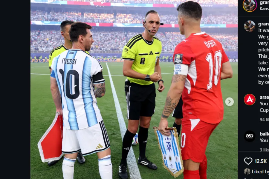 Xhaka pas eliminimit nga Argjentina  Ne bëmë histori Kapiteni i Zvicrës  Granit Xhaka  ka reaguar pas humbjes 3 1 ndaj Argjentinës në Kupën e Botës  duke i dhënë fund rrugëtimit të ekipit të tij në turne Përmes një postimi në Instagram  Xhaka ka   