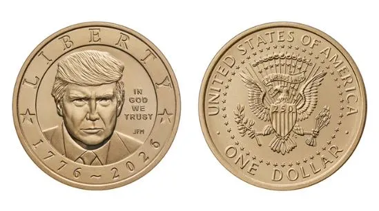 SHBA do të prodhojë monedhë përkujtimore 1 dollarëshe me portretin e Trumpit Departamenti amerikan i Thesarit ka njoftuar se Monedhëprerësja e Shteteve të Bashkuara  Institucioni Amerikan që prodhon monedha  do të lansojë një monedhe përkujtimore   