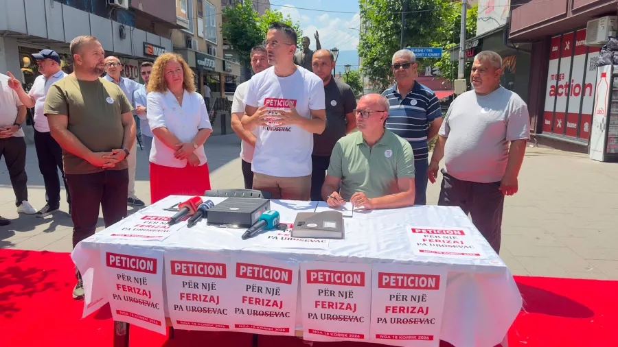 Ferizaj kërkon heqjen e emrit  Urosevac  nga përdorimi zyrtar Ka nisur sot mbledhja e nënshkrimeve për peticionin  Për një Ferizaj pa Urosevac   një nismë qytetare që synon t i drejtohet Kuvendit të Kosovës me kërkesën për shfuqizimin e   