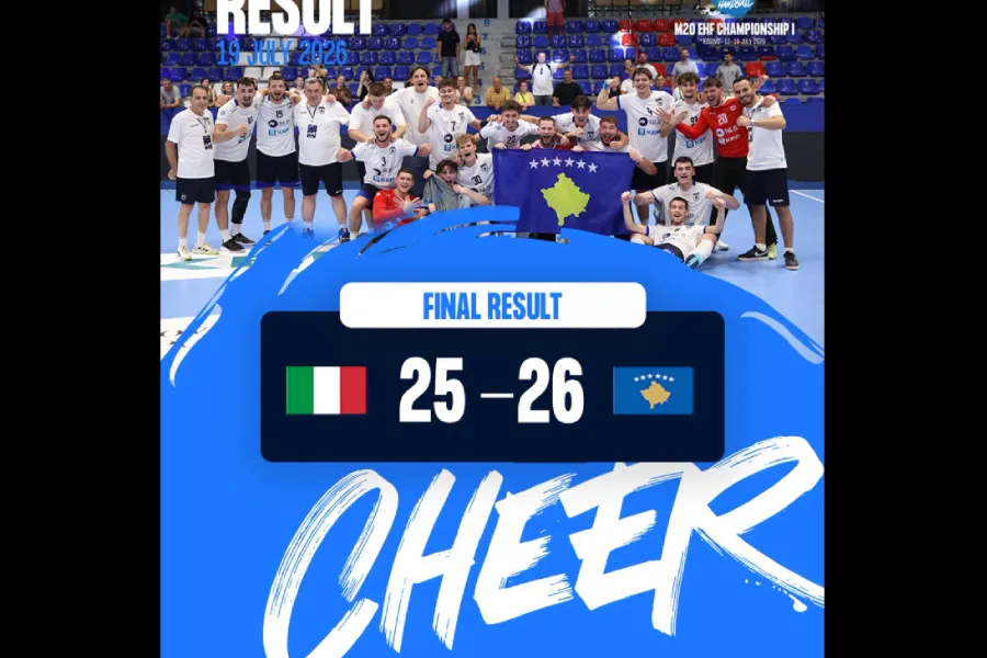 Kosova U20 siguron medaljen e bronztë në Evropianin e hendbollit në Prishtinë Kombëtarja e Kosovës U20 ka shkruar histori duke përfunduar në vendin e tretë në Men s 20 EHF Championship I  të zhvilluar në Prishtinë Në ndeshjen për medaljen e   