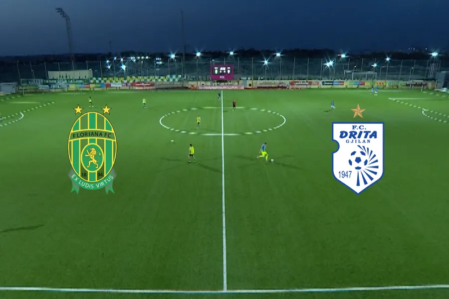 Mbyllet pa gola pjesa e parë mes Florianës dhe Dritës Ka përfunduar pjesa e parë e ndeshjes së parë të raundit të dytë kualifikues në UEFA Conference League ndërmjet Florianës dhe FC Dritës Pas 45 minutave të para të zhvilluara në  Centenary   