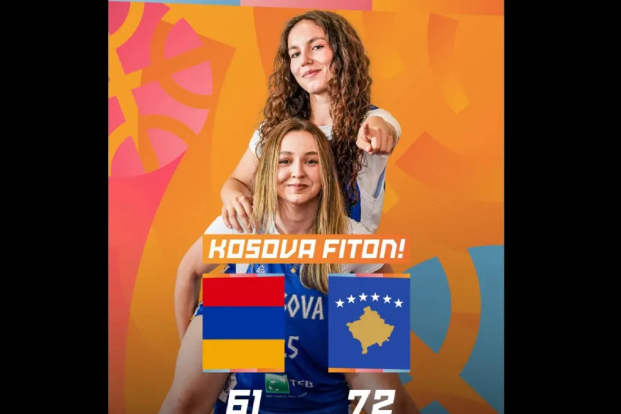 Kosova U18 mposht Armeninë në EuroBasket Kombëtarja e Kosovës U18 në basketboll për femra ka nisur me fitore garat e FIBA Women s U18 EuroBasket 2026 Vajzat Dardane kanë triumfuar ndaj Armenisë në Palestrën Sportive  Karagaçi  në Pejë  ku po   